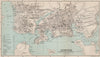 PLYMOUTH STONEHOUSE & DEVONPORT town/city plan. BARTHOLOMEW 1889 old map