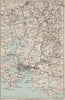 TAMAR ESTUARY. Plymouth Saltash Tavistock Plympton Rame Head 1889 old map