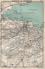 EDINBURGH environs. Firth of Forth. Midlothian. BARTHOLOMEW 1908 old map
