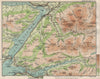 FORT WILLIAM ENVIRONS. Mamores Ben Nevis Loch Leven Loch Linnhe 1908 old map