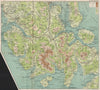 ISLE OF SKYE Scalpay The Cuillins Red Hills Loch Slapin Eishort Scavaig 1908 map