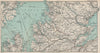 SCOTTISH HIGHLANDS & ISLANDS. Ross & Cromarty Sutherland North Minch 1908 map