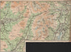 TILBERTHWAITE FELLS. Coniston Eskdale. BARTHOLOMEW 1886 old antique map chart