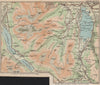DERWENT WATER Buttermere Crummock Water Grasmoor Keswick Grisedale Pike 1886 map
