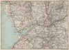MAWDDACH ESTUARY. Dolgelly Dolgellau Barmouth Cader Idris Coed y Brenin 1887 map
