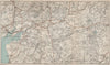 SNOWDONIA. Rhinogydd Moelwynion Porthmadog Harlech Trawsfynydd 1887 old map