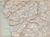 DOVEY ESTUARY. Aberdovey Machynlleth Tarren Range Tywyn Machynlleth 1887 map