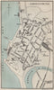 ABERYSTWYTH town/city plan. Wales. BARTHOLOMEW 1887 old antique map chart