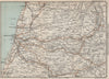 ABERYSTWYTH environs. Borth Plynlimon. Ceredigion North. BARTHOLOMEW 1887 map