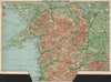 NORTH WALES relief. Anglesey Denbigh Carnarvon Merioneth Montgomery 1902 map