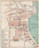 LLANDUDNO town/city plan. Wales. BARTHOLOMEW 1902 old antique map chart