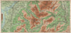 NORTH SNOWDONIA RANGES. Snowdon Glyderau Moelwynion Moel Hebog 1902 old map