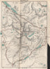 MOUNT SNOWDON & environs. Llyn Peris Llyn Padarn. Snowdonia 1902 old map