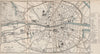 DUBLIN town/city plan. Ireland. BARTHOLOMEW 1887 old antique map chart