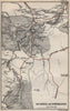 The Dargle and Powerscourt. Ireland. BARTHOLOMEW 1887 old antique map chart