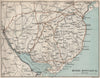 MOURNE MOUNTAINS. Carlingford Lough. Newry. Ireland. BARTHOLOMEW 1887 old map