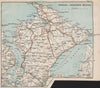 INISHOWEN PENINSULA. Donegal. Lough Foyle Lough Swilly Malin Buncrana 1887 map