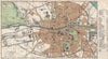 DUBLIN town/city plan. Ireland. BARTHOLOMEW 1902 old antique map chart