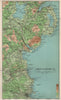 IRELAND EAST COAST Dublin to Belfast. Armagh Down Louth Meath 1902 old map