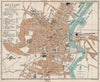 BELFAST town/city plan. Ireland. BARTHOLOMEW 1902 old antique map chart