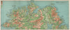 IRELAND NORTH COAST Belfast to Donegal. Londonderry Antrim Tyrone 1902 old map