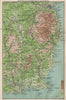 LEINSTER COAST. Kildare Wexford Wicklow Dublin Kilkenny Carlow 1901 old map