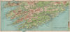 SOUTHERN IRELAND. Munster Kerry Cork Waterford. BARTHOLOMEW 1901 old map