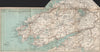 WATERVILLE PROMONTORY. Kenmare River. Killarney. Iveragh peninsula 1901 map