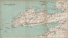 DINGLE PROMONTORY/peninsula. Kerry Tralee Annascaul Castlemaine 1901 old map