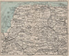 NORTH NORFOLK COAST. King's Lynn Fakenham. BARTHOLOMEW 1883 old antique map