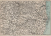 NORFOLK BROADS. Norwich Great Yarmouth Lowestoft. BARTHOLOMEW 1883 old map