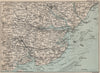 TENDRING PENINSULA/ESSEX COAST. Colchester Ipswich Harwich Stour Orwell 1883 map
