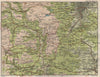 SHEFFIELD & PEAK DISTRICT SOUTH. Chesterfield Tideswell Hathersage 1903 map