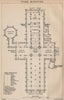 YORK MINSTER ground plan. Yorkshire. Cathedral. BARTHOLOMEW 1893 old print