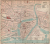 HULL town/city plan. Yorkshire. BARTHOLOMEW 1893 old antique map chart