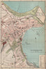 SCARBOROUGH town/city plan. Yorkshire. BARTHOLOMEW 1893 old antique map chart