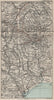 SOUTH WALES VALLEYS. Glamorganshire. Abergavenny Merthyr Tydfil Brecon 1888 map