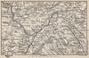 BLACK MOUNTAINS/WYE VALLEY. Builth Wells Hay-on-Wye Talgarth Brecon 1888 map