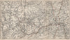 UPPER WYE VALLEY. Builth Wells Llandrindod Wells Cambrian Mountains 1888 map