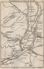 VALE OF NEATH WATERFALL COUNTRY. Ystrad-Fellte. BARTHOLOMEW 1886 old map