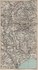 SOUTH WALES VALLEYS. Glamorganshire. Abergavenny Merthyr Tydfil Brecon 1886 map
