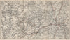 UPPER WYE VALLEY. Builth Wells Llandrindod Wells Cambrian Mountains 1886 map