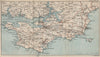 SOUTH PEMBROKESHIRE PENINSULA. Milford Haven Tenby Manorbier 1886 old map