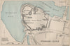 PEMBROKE CASTLE ground plan. Monkton Pill. Pembrokeshire. Wales 1886 old map