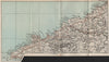 PEMBROKESHIRE/CEREDIGION COAST. St David's Fishguard Cardigan Aberaeron 1886 map