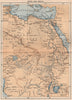 North East Africa 1885 old antique vintage map plan chart