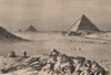 Second, Third and Fourth Pyramids. Egypt 1885 old antique print picture