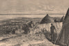 View of Lake Victoria Nyanza - taken from Murchison Bay. Uganda 1885 old print