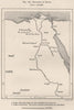 Religions of Egypt 1885 old antique vintage map plan chart