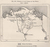 Domains of the Daïrah in the Delta. Egypt 1885 old antique map plan chart